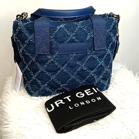 KURT GEIGER LONDON Denim Fabric Shopper - Picture 1 of 16